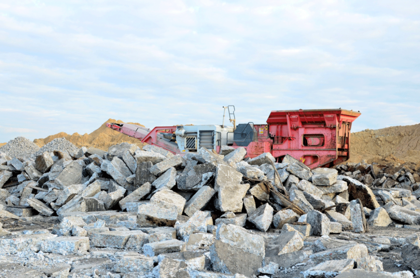 recyclage du béton