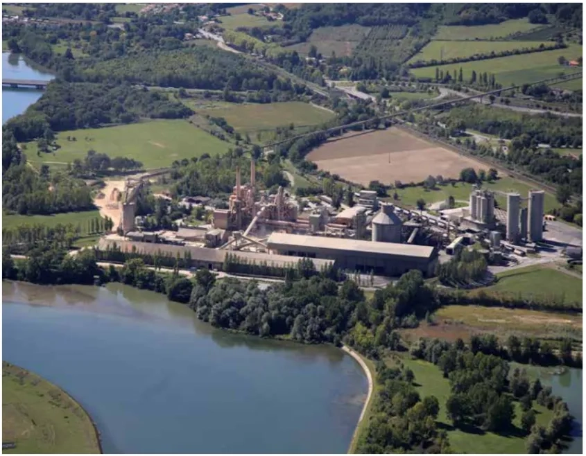Vue aérienne du site de Martres-Tolosane, avant sa modernisation