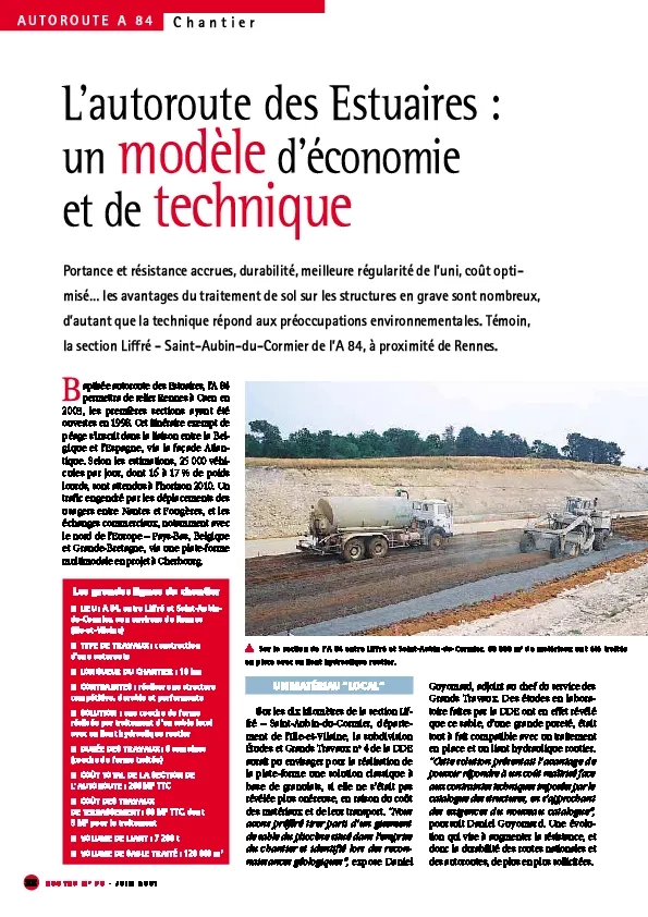 L'autoroute des Estuaires : un modèle d'économie et de technique