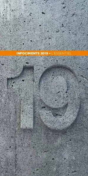 Infociments 2019 - L'essentiel