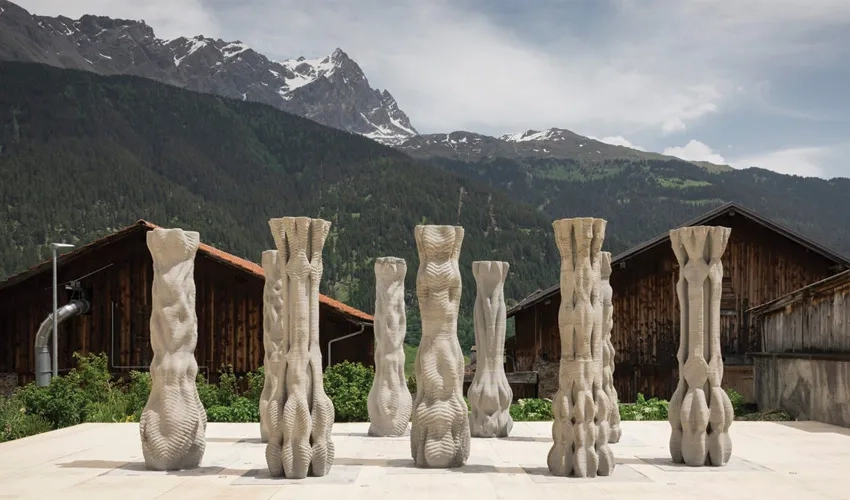 Colonnes imprimées en béton 3D - ETH Zurich