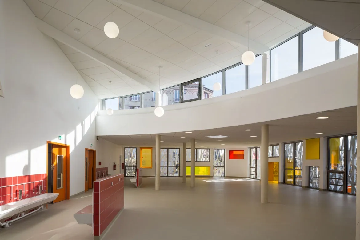 vue de la salle de restauration.