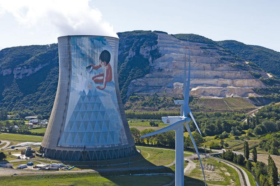 Jean-Marie Pierret – Le Verseau, 1991. Centrale nucléaire du Cruas. [©EDF-Cruas] 