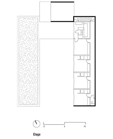 Plan d’étage 1. bureaux/ chambres