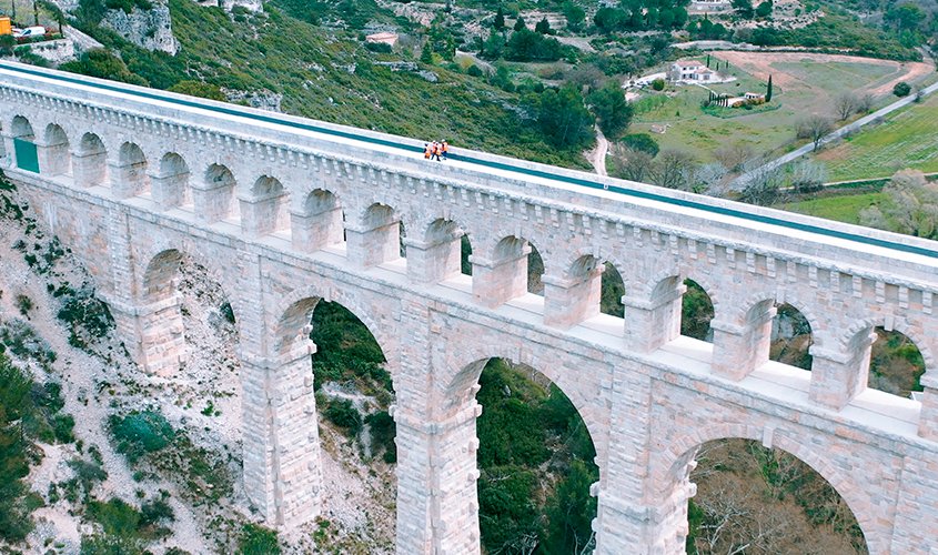 Construit en 1834, cet édifice patrimonial est aujourd'hui l'un des derniers aqueducs en activité.