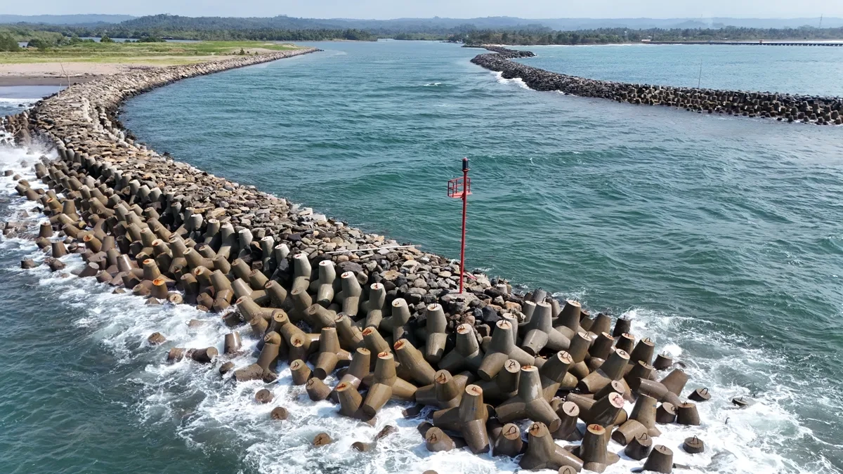 Brise-lames avec tétrapodes en béton. ©Galih Pradipta/Shutterstock