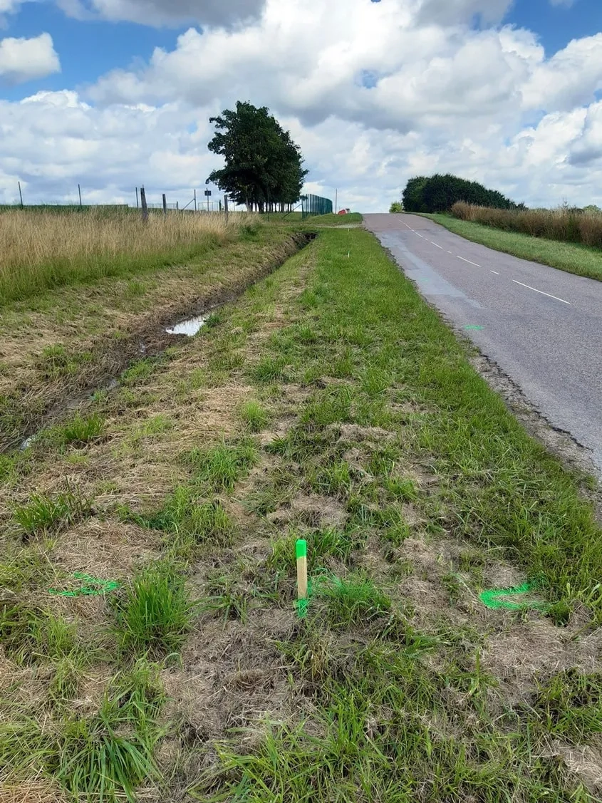 État de la chaussée avant les travaux.