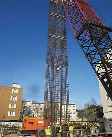 Chantier de la ligne b du métro de rennes – intégration des tuyaux géothermiques : dans les piédroits, puis reliés à une pompe à chaleur