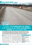 À Ozans, un traitement en place à la chaux et au liant hydraulique routier sur un chantier HQE