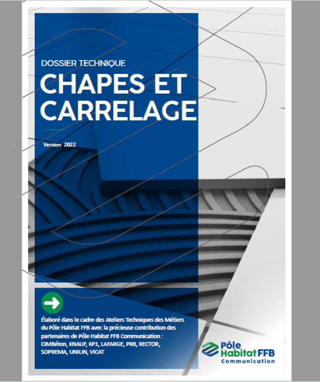 Couverture du dossier technique Chapes et carrelage LCA-FFB 2022